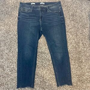 Vigoss Womens Crop Jeans Dark Wash Size 16 Inseam 26